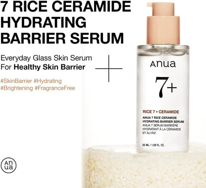 ANUA Rice 7 Ceramide Hydrating Barrier Serum 50ml