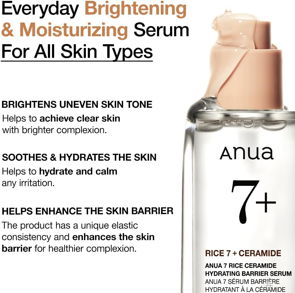 ANUA Rice 7 Ceramide Hydrating Barrier Serum 50ml