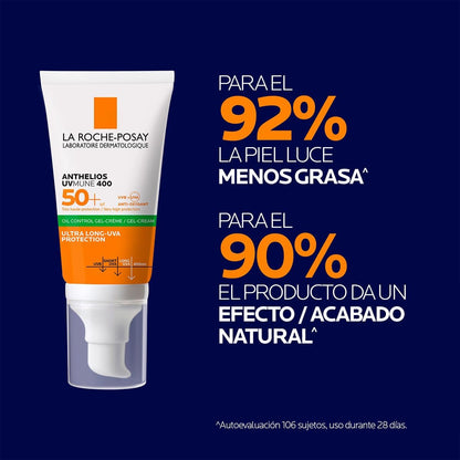 La Roche-Posay UVMUNE 400 Oil Control Gel Crema SPF50+ 50ml