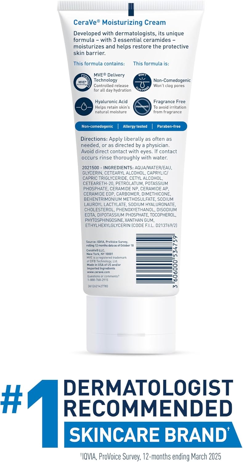 CeraVe Crema Hidratante 236ml – Piel Normal a Seca