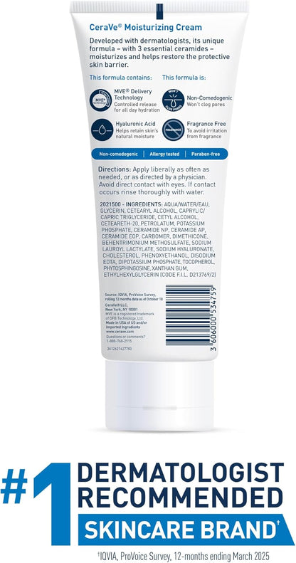 CeraVe Crema Hidratante 236ml – Piel Normal a Seca